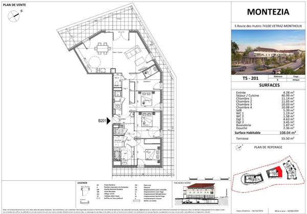 Appartement à vendre 5 pièces 108 m² Vétraz-Monthoux