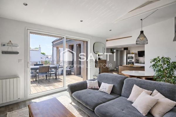 Appartement T4 en duplex avec terrasse et garage