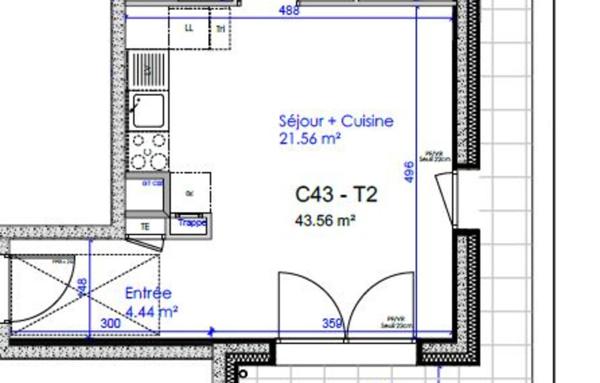 Appartement de 45 m²