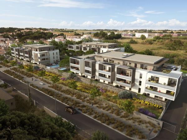 Béziers, proche tous commerces , T2, T3 neuf Décembre 2022 avec parking et piscine privée.