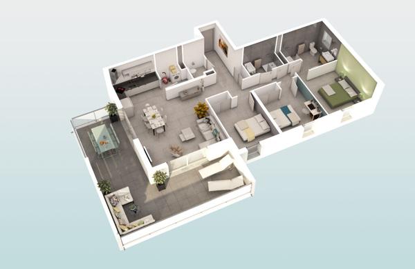 Béziers, proche tous commerces , T2, T3 neuf Décembre 2022 avec parking et piscine privée.