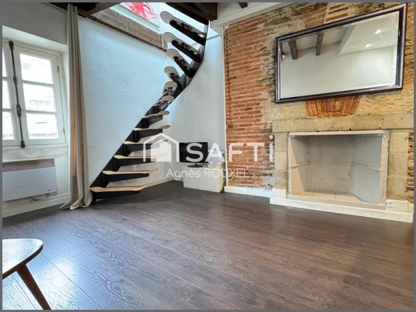 CHARME ET CACHET POUR CE T2 DUPLEX EN PLEIN COEUR DE VILLE DE NANTES