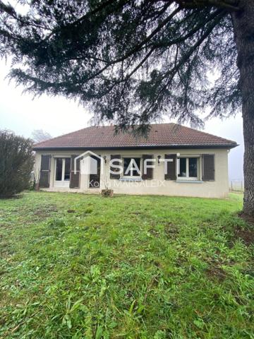 Maison sur sous-sol avec jardin de 2 587m²