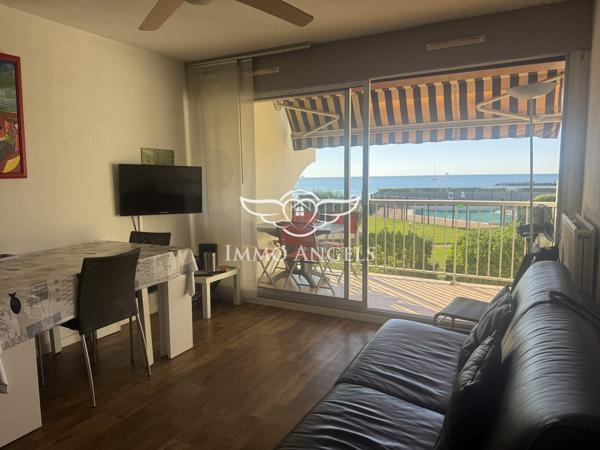 Palavas-les-Flots — T2 première ligne, vue mer, loggia de 11,5 m², parking, DPE C