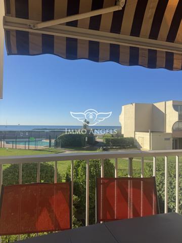 Palavas-les-Flots — T2 première ligne, vue mer, loggia de 11,5 m², parking, DPE C