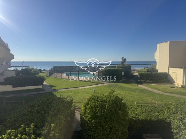 Palavas-les-Flots — T2 première ligne, vue mer, loggia de 11,5 m², parking, DPE C