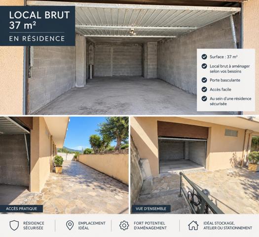 local brut en RDC d'immeuble commercial/bureau/stockage