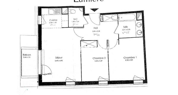 À vendre Appartement 3 pièces 56 m² - Wattrelos 59150