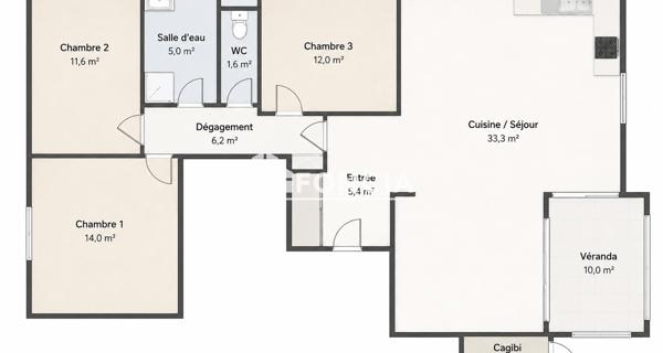 À vendre Appartement 3 pièces 84 m² - Thonon-les-bains 74200