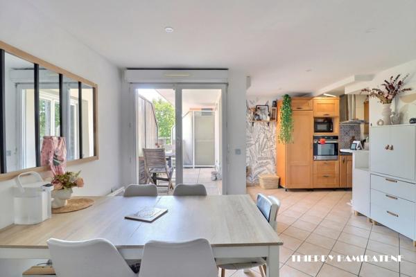 COTEAUX LIMITE SANNOIS DERNIER ETAGE TRES BEL APPARTEMENT DUPLEX TERRASSE 4 PIECES 80M2 3 CHAMBRES DOUBLE PARKING EN S/SOL