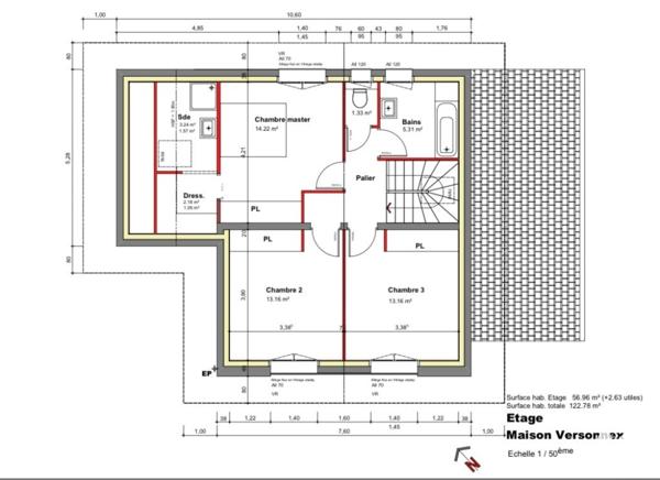 Parcelle de terrain à bâtir de 675m² à proximité du centre du village,