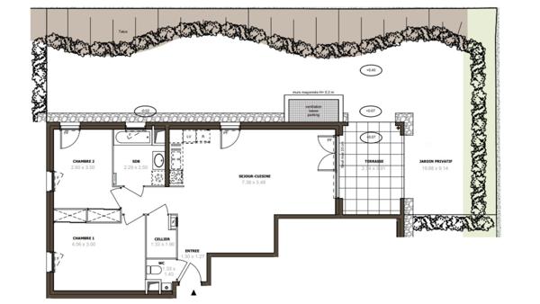 Appartement à vendre 3 pièces 72 m² Thonon-les-Bains