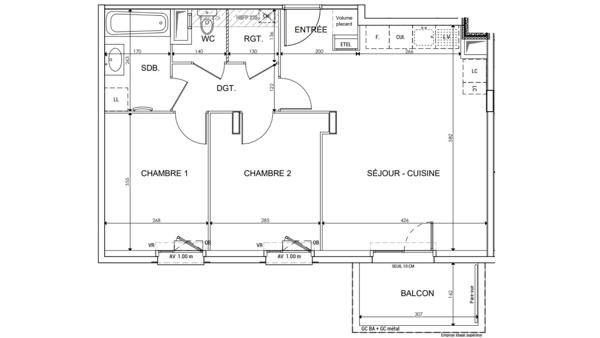 Appartement à vendre 3 pièces 57 m² Vichy