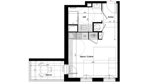Studio à vendre 29 m² Sainte-Foy-lès-Lyon