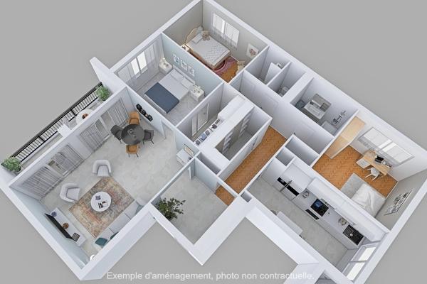 Beau T4/T5 lumineux Parc Mozart