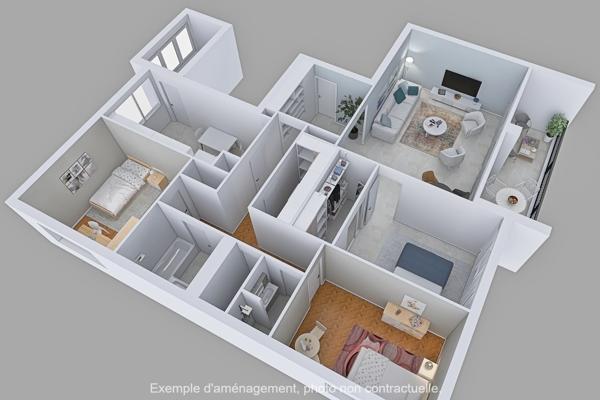 Beau T4/T5 lumineux Parc Mozart