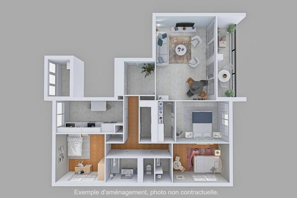 Beau T4/T5 lumineux Parc Mozart