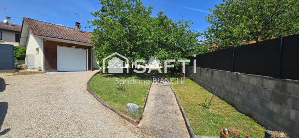 Plain pied 94m² sur 603m² de terrain avec garage