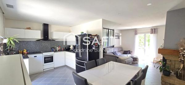 Plain pied 94m² sur 603m² de terrain avec garage