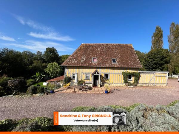 MAISON À COLOMBAGES AVEC DÉPENDANCE - JARDIN CLOS - TERRAIN D'ENVIRON 6500m² -SAINT-DENIS-DE-MAILLOC (14100)