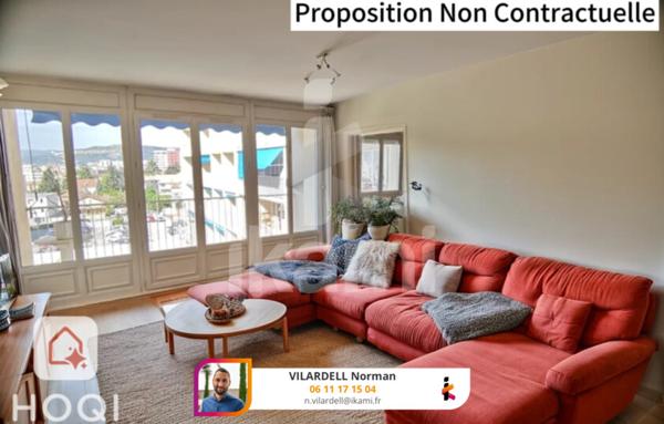 Appartement T4 avec Double Séjour et Balcon