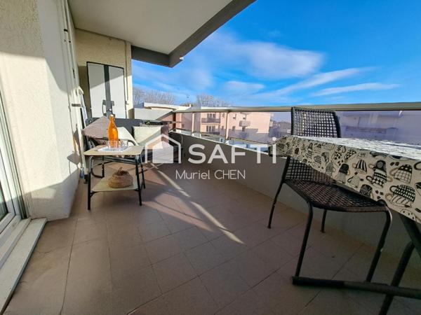 Mauguio centre T3 dernier étage terrasse parking