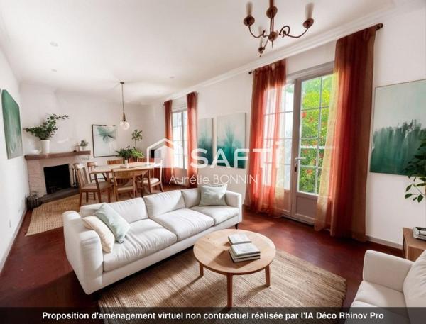 Maison de plain pied proche des commerces avec garage