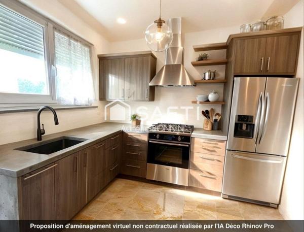 Maison de plain pied proche des commerces avec garage