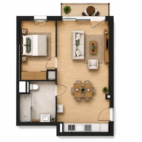 ARRAS – T2 NEUF 43,87 M² – BALCON – PARKING – 500 M GRAND’PLACE