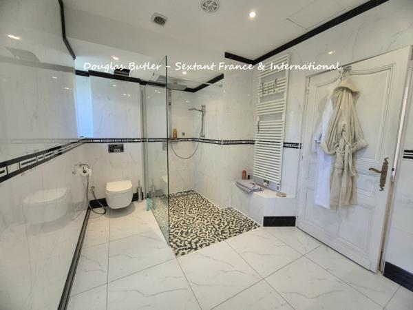 Elegante propriete avec parc et piscine, vue sue la Dordogne