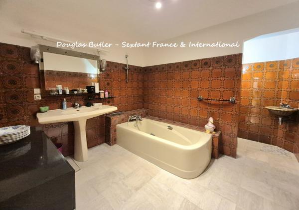 Elegante propriete avec parc et piscine, vue sue la Dordogne