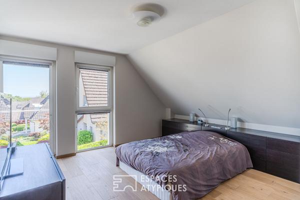 Maison contemporaine sur les hauteurs avec vue Cathédrale