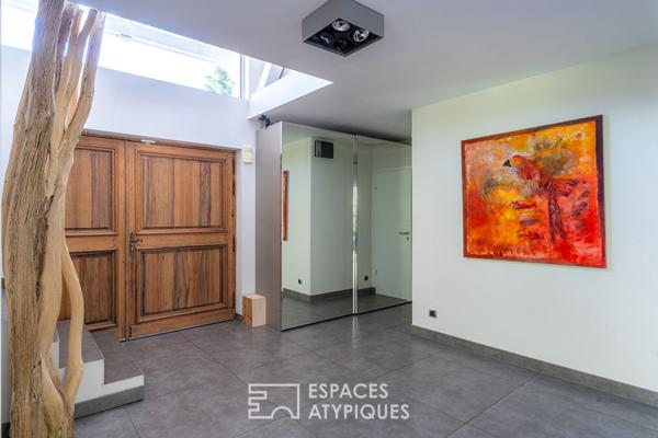 Maison contemporaine sur les hauteurs avec vue Cathédrale