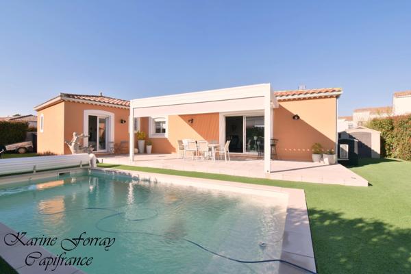 Maison plain-pied à vendre 4 pièces avec piscine MARAUSSAN (34)