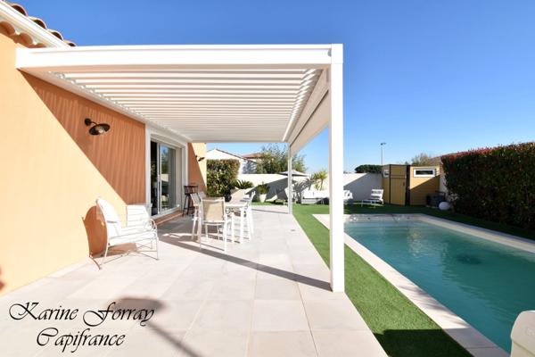 Maison plain-pied à vendre 4 pièces avec piscine MARAUSSAN (34)