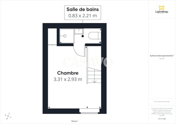 Vente Maison 2 pièces de 23m² - 91450 Soisy-sur-Seine