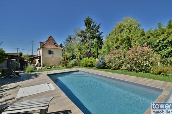 Proche Bergerac, Maison de charme rénovée de 125m2 avec piscine