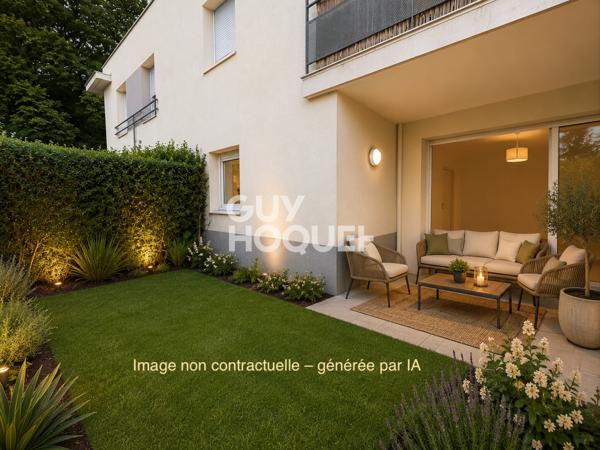 Charmant rez-de-jardin avec stationnement sécurisé