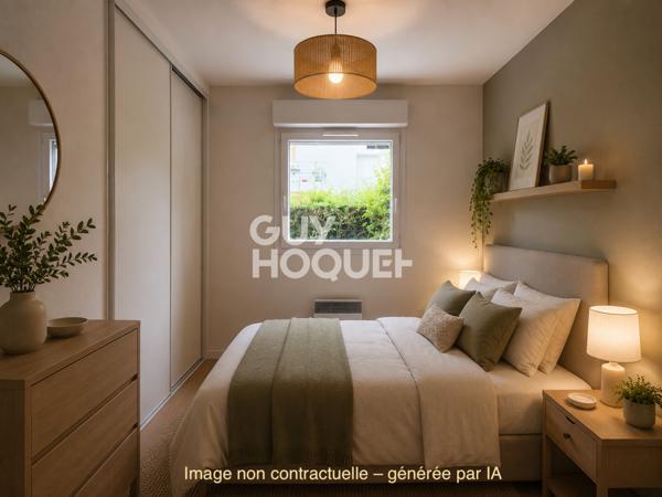 Charmant rez-de-jardin avec stationnement sécurisé