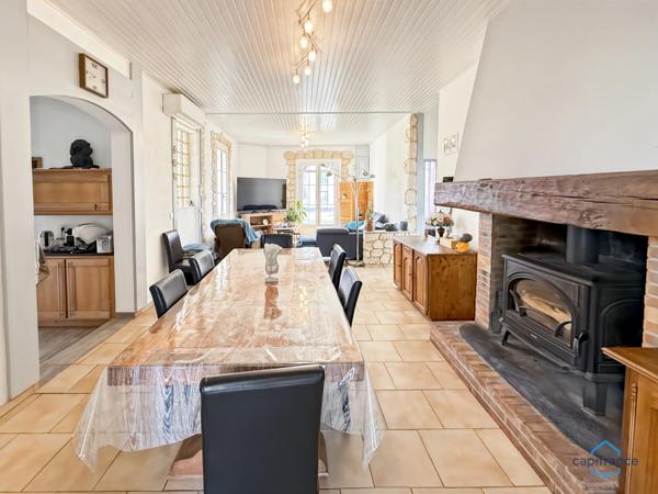 Dpt Gers (32), à vendre BARCELONNE DU GERS Maison T5 de 155 m² habitables + grands garages, dépendances et piscine sur 8678 m² de terrain, au calme