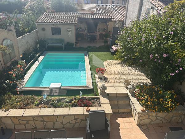 A VENDRE 13010 MARSEILLE MAISON TYPE 4 DE 95M² SUR 200M² DE JARDIN  PISCINE