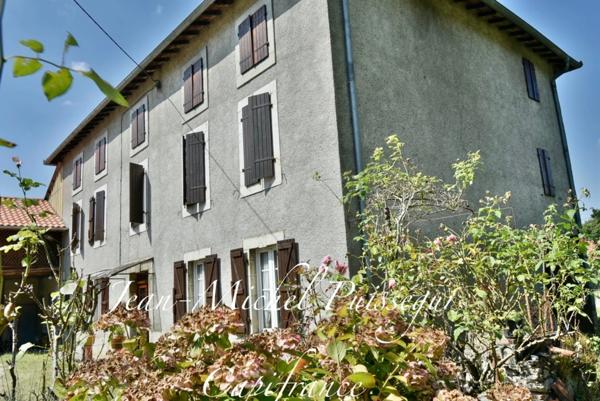 Dpt Haute Garonne (31), à vendre SAINT GAUDENS Immeuble à rénover de 220m2 Terrain 3300m2