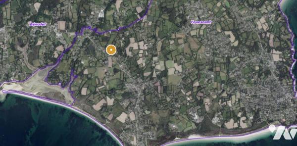 Terrain 1000m² Fouesnant 