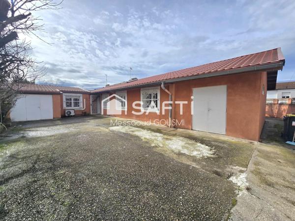 Maison de plain-pied 122 m² – 3 chambres + bureau – Garage – Atelier – Terrain 463 m² – Secteur calme