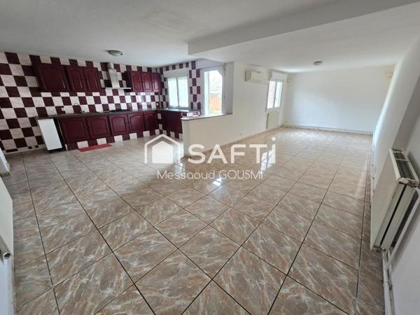 Maison de plain-pied 122 m² – 3 chambres + bureau – Garage – Atelier – Terrain 463 m² – Secteur calme