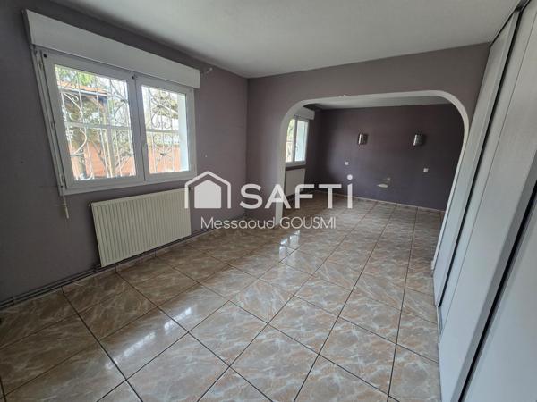 Maison de plain-pied 122 m² – 3 chambres + bureau – Garage – Atelier – Terrain 463 m² – Secteur calme