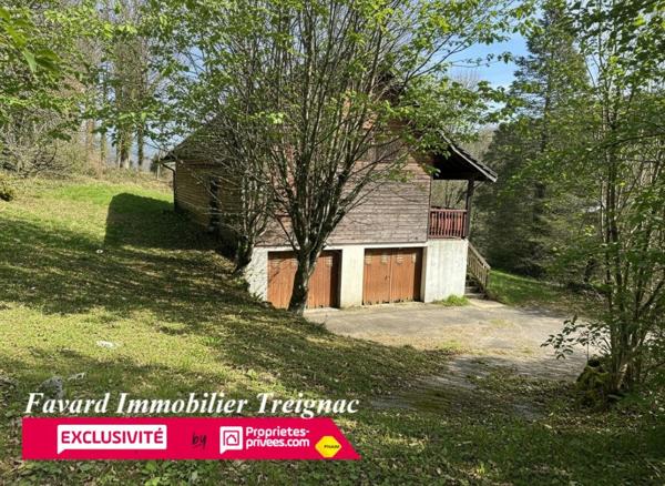 Maison 5 chambres Terrain de  4 500 m² et Prairie de 8 800m²    Treignac AFFIEUX