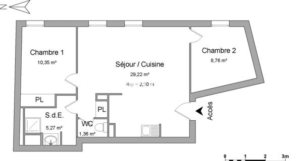 Location Appartement 2 pièces 54.96 m² - Avignon 84000