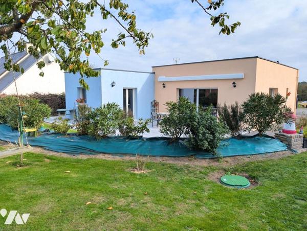 Trédrez-Locquémeau – Maison contemporaine de plain-pied, sans travaux, proche de la mer