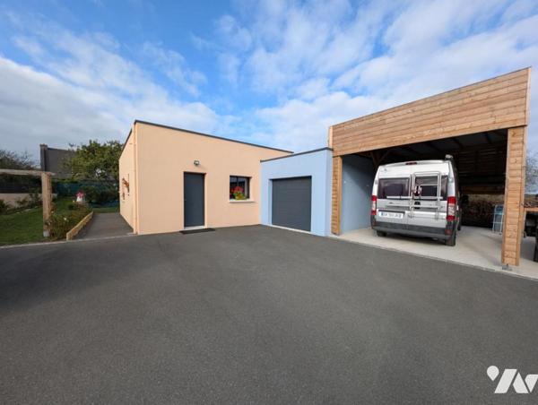 Trédrez-Locquémeau – Maison contemporaine de plain-pied, sans travaux, proche de la mer